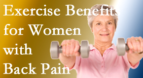 Pure Chiropractic shares recent research about how beneficial exercise is, especially for older women with back pain.