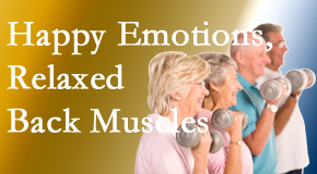 Pure Chiropractic encourages a positive outlook and upright body position to bolster healing from back pain.