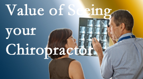 There is value in visiting your chiropractor beyond pain relief especially for spinal conditions that you’ll have the rest of your life.