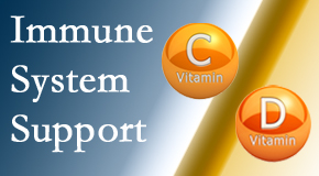 Pure Chiropractic presents details about the benefits of vitamins C and D for the immune system to fight infection.