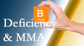 Pure Chiropractic points out B vitamin deficiencies and MMA levels may affect the brain and nervous system functions.