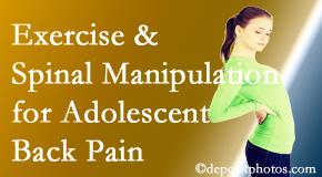 Pure Chiropractic uses Concord, NC chiropractic and exercise to relieve back pain in adolescents.